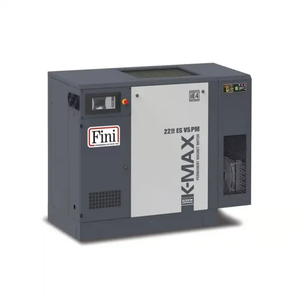FINI K-MAX DV VARIABLE SPEED ROTARY SCREW AIR COMPRESSOR 22kW WITH DRYER