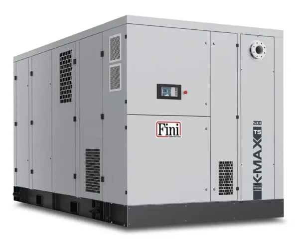 FINI K-MAX TS TWIN ROTARY SCREW AIR COMPRESSOR 200-08 VS VARIABLE SPEED