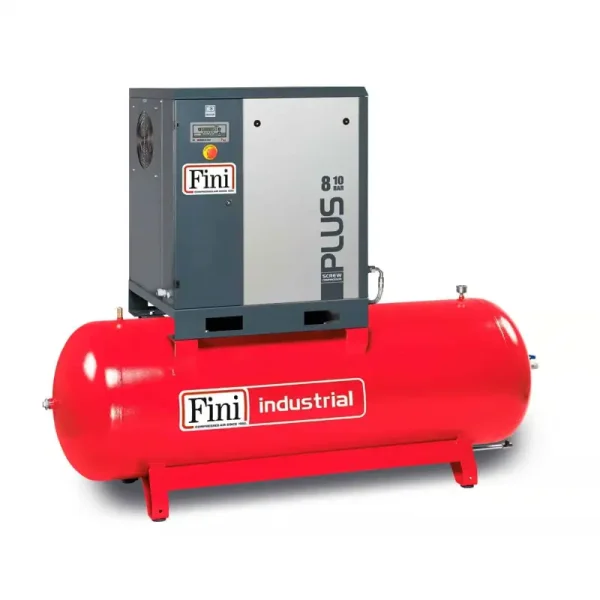 FINI PLUS ROTARY SCREW AIR COMPRESSOR - 7.5KW 270LT  HIGH PRESSURE 15BAR