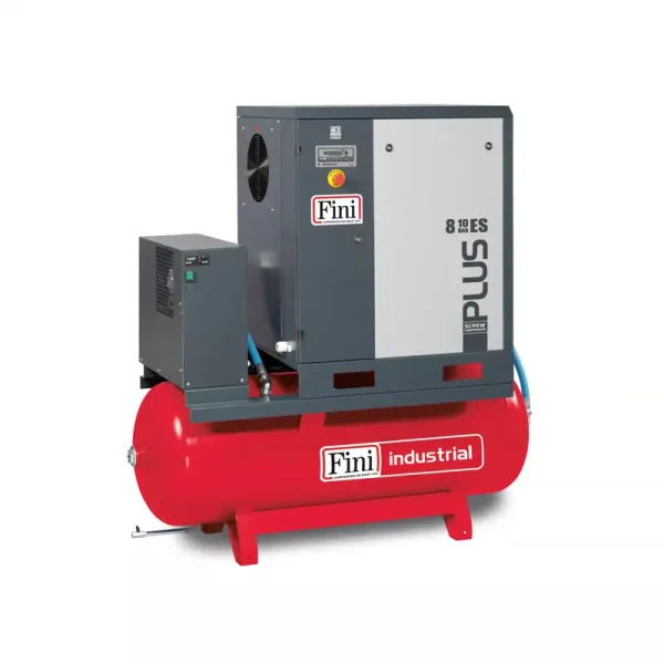 FINI PLUS ROTARY SCREW AIR COMPRESSOR - 7.5KW 270LT  HIGH PRESSURE 15BAR WITH DRYER