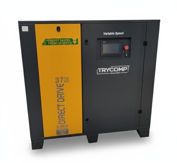 TRYCOMP ROTARY AIR SCREW COMPRESSOR- 45kW Direct Drive FLOOR MOUNTED | 8 Bar | TRY-TB60F 08